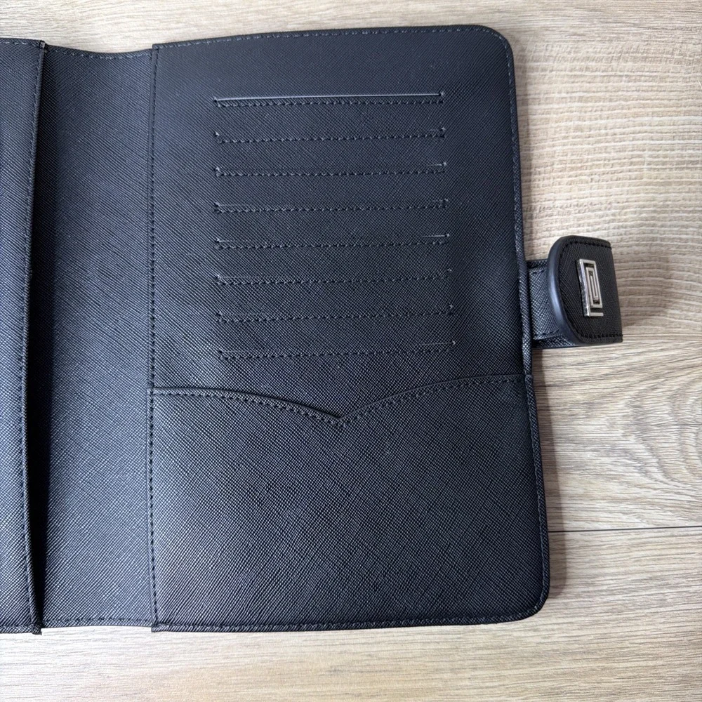 Notiq Portfolio Black MM1 Nomi Ringless Agenda Wallet Planner Cover‎ Organizer